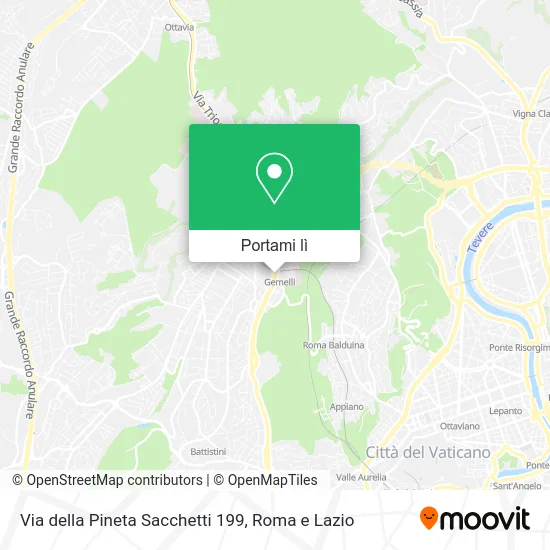 Mappa Via della Pineta Sacchetti 199