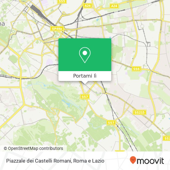 Mappa Piazzale dei Castelli Romani