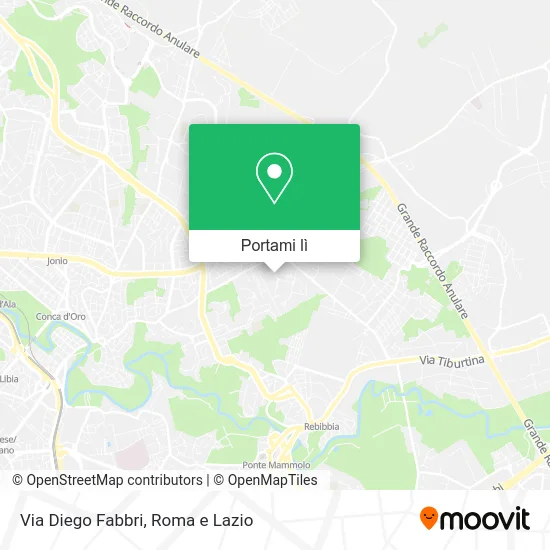 Mappa Via Diego Fabbri