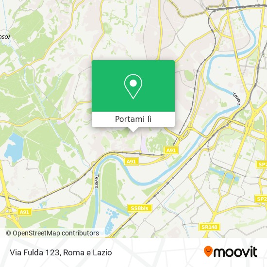 Mappa Via Fulda 123