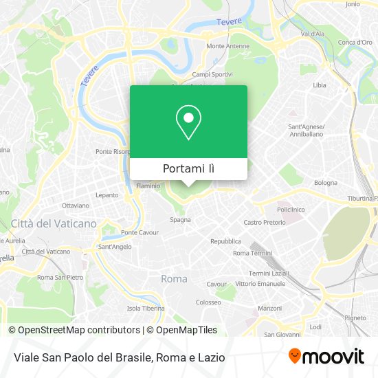 Mappa Viale San Paolo del Brasile