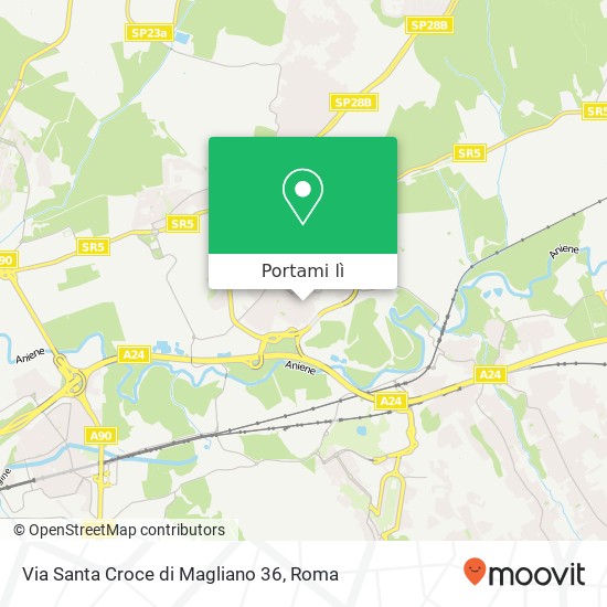 Mappa Via Santa Croce di Magliano 36