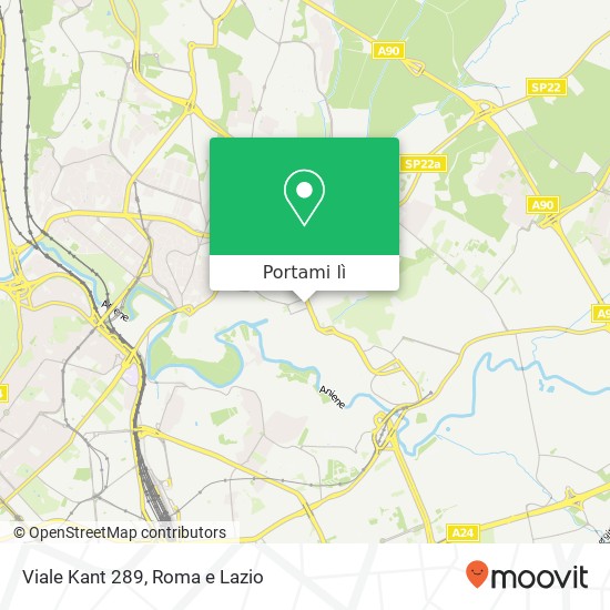 Mappa Viale Kant 289