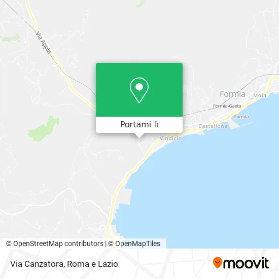 Mappa Via Canzatora