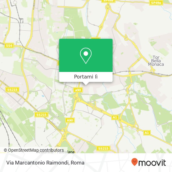 Mappa Via Marcantonio Raimondi