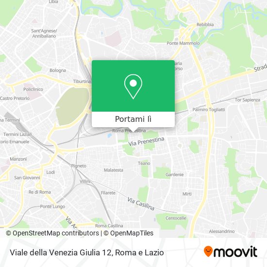 Mappa Viale della Venezia Giulia 12