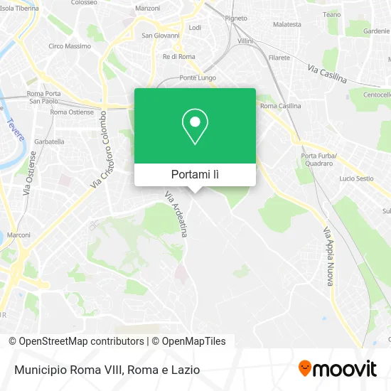 Mappa Municipio Roma VIII
