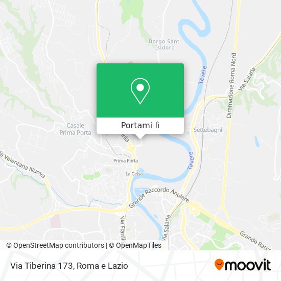 Mappa Via Tiberina 173