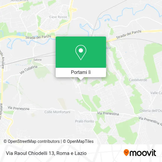 Mappa Via Raoul Chiodelli 13
