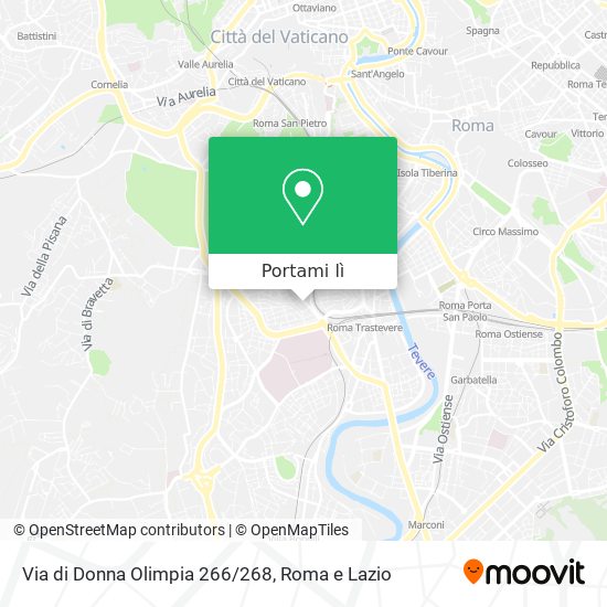Mappa Via di Donna Olimpia 266/268