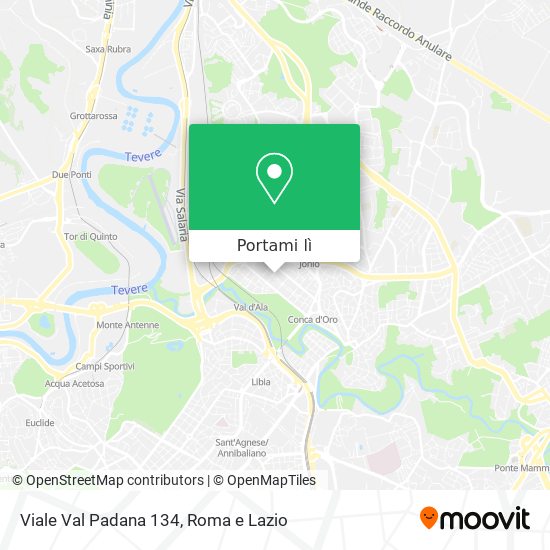 Mappa Viale Val Padana 134