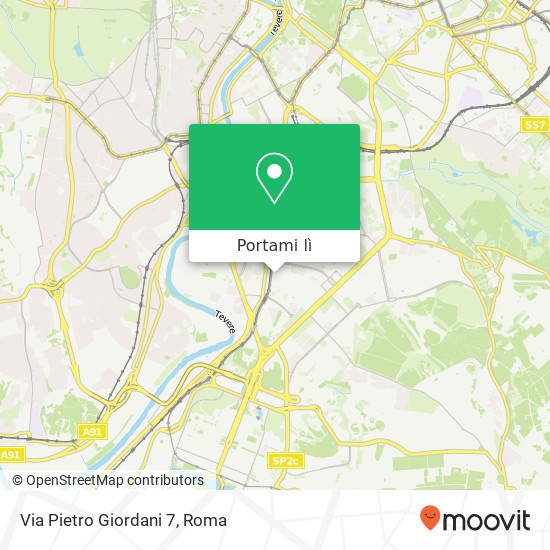 Mappa Via Pietro Giordani 7