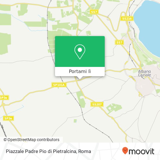 Mappa Piazzale Padre Pio di Pietralcina