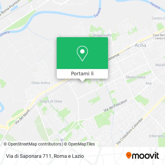 Mappa Via di Saponara 711
