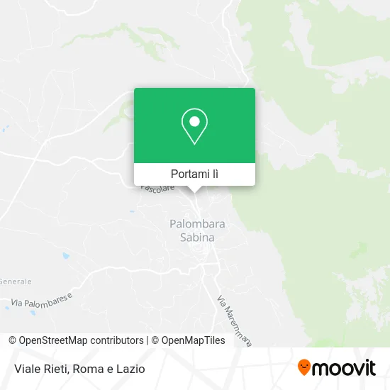 Mappa Viale Rieti