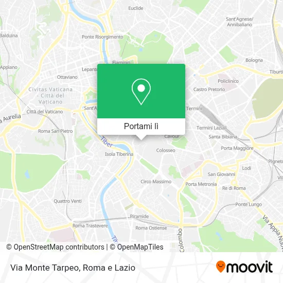 Mappa Via Monte Tarpeo