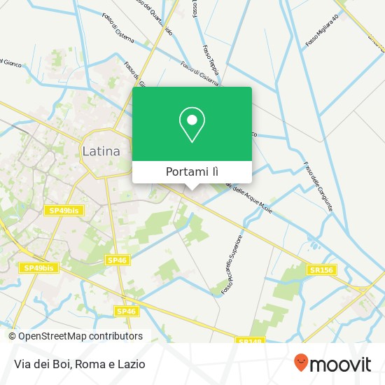 Mappa Via dei Boi