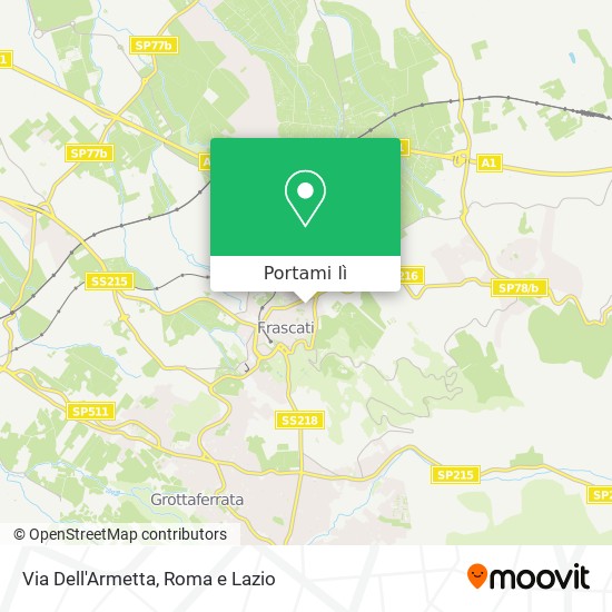 Mappa Via Dell'Armetta
