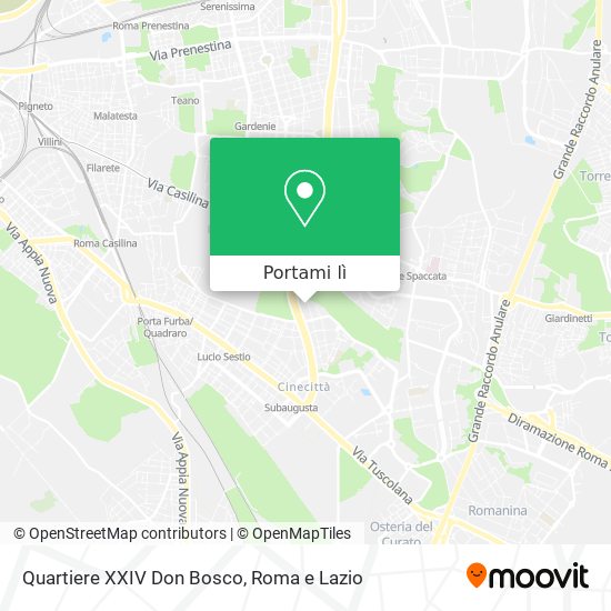 Mappa Quartiere XXIV Don Bosco