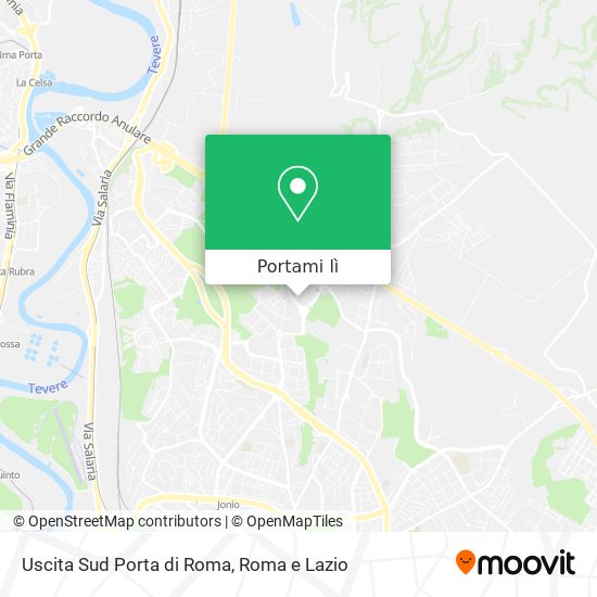 Mappa Uscita Sud Porta di Roma