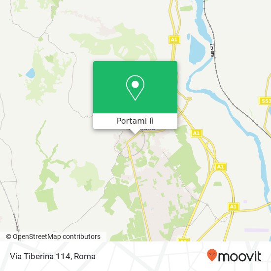 Mappa Via Tiberina 114