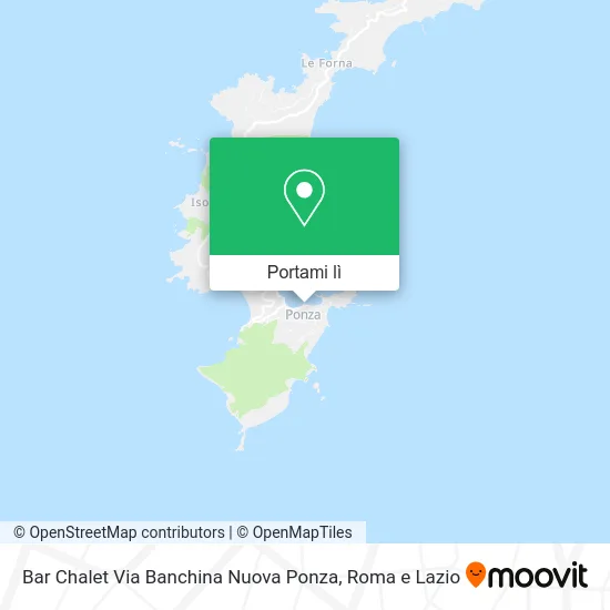 Mappa Bar Chalet Via Banchina Nuova Ponza
