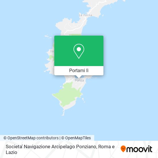 Mappa Societa' Navigazione Arcipelago Ponziano