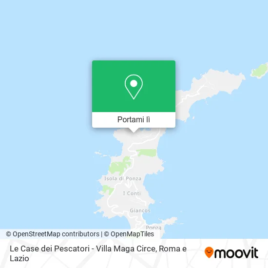 Mappa Le Case dei Pescatori - Villa Maga Circe