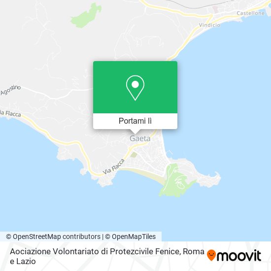 Mappa Aociazione Volontariato di Protezcivile Fenice