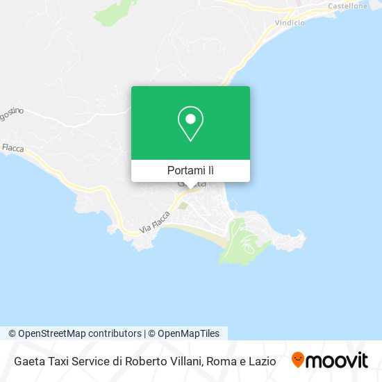 Mappa Gaeta Taxi Service di Roberto Villani