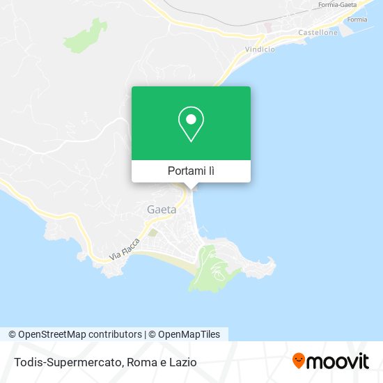 Mappa Todis-Supermercato
