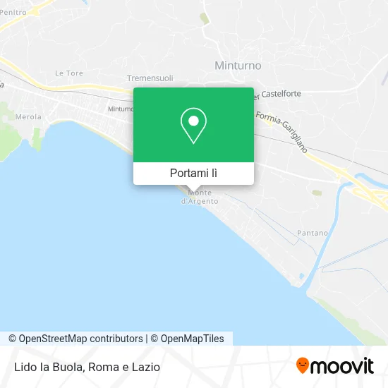 Mappa Lido la Buola