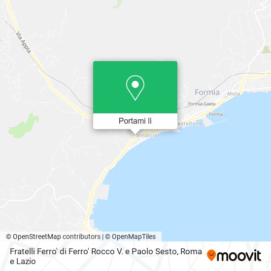 Mappa Fratelli Ferro' di Ferro' Rocco V. e Paolo Sesto