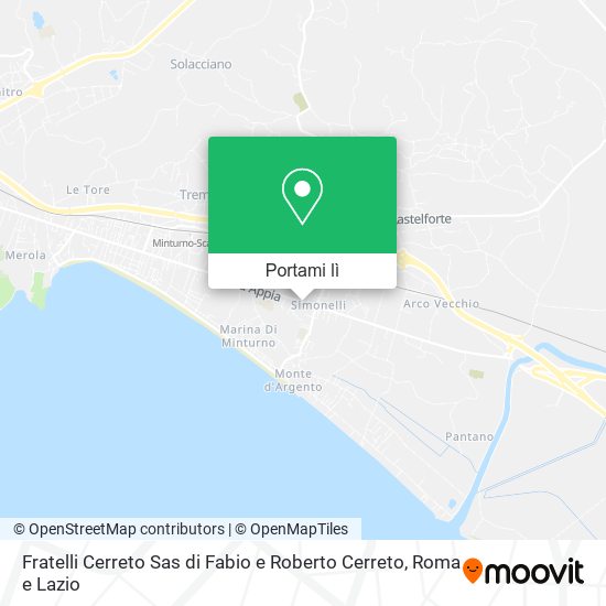 Mappa Fratelli Cerreto Sas di Fabio e Roberto Cerreto