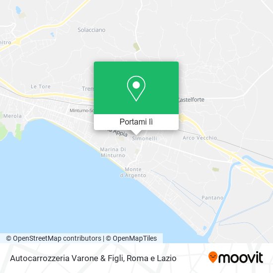 Mappa Autocarrozzeria Varone & Figli