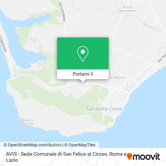 Mappa AVIS - Sede Comunale di San Felice al Circeo