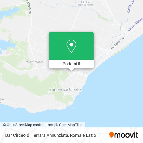 Mappa Bar Circeo di Ferrara Annunziata