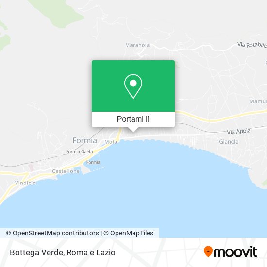 Mappa Bottega Verde