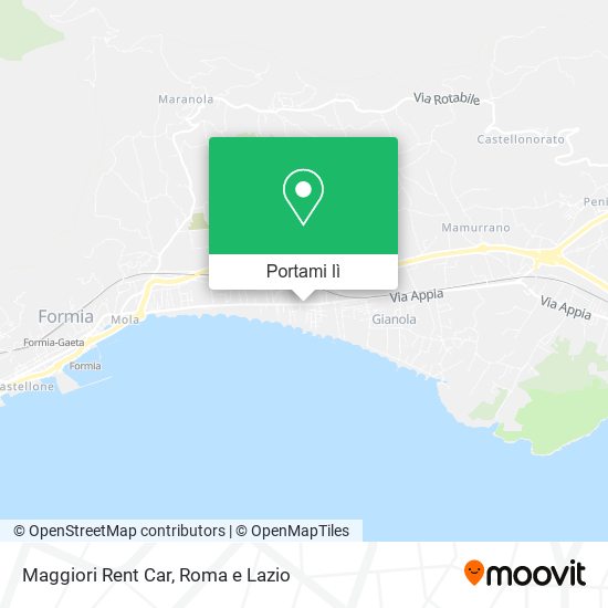 Mappa Maggiori Rent Car