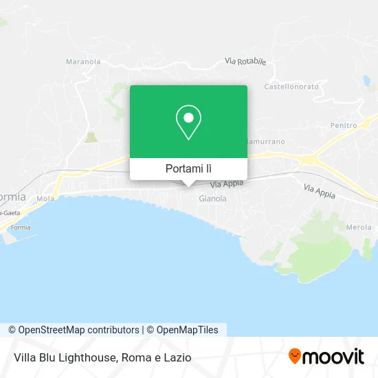 Mappa Villa Blu Lighthouse
