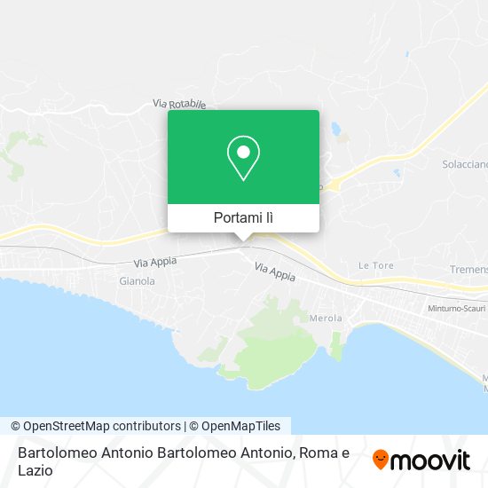 Mappa Bartolomeo Antonio Bartolomeo Antonio