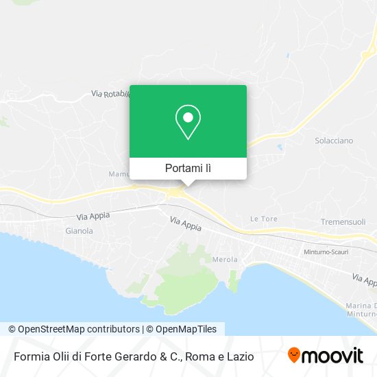 Mappa Formia Olii di Forte Gerardo & C.