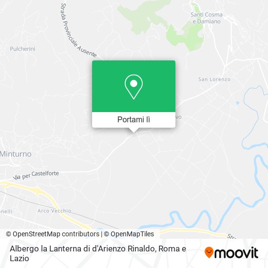 Mappa Albergo la Lanterna di d'Arienzo Rinaldo