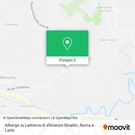 Mappa Albergo la Lanterna di d'Arienzo Rinaldo