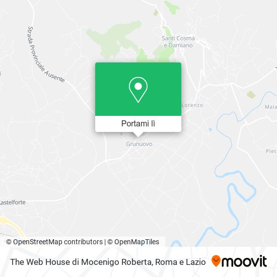 Mappa The Web House di Mocenigo Roberta