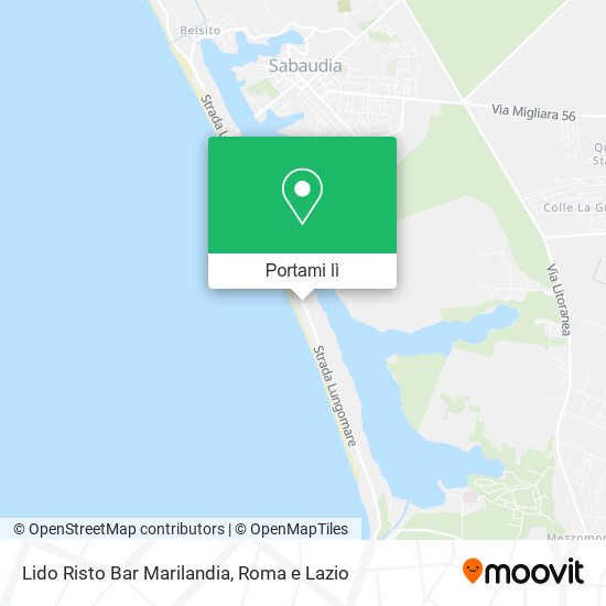 Mappa Lido Risto Bar Marilandia