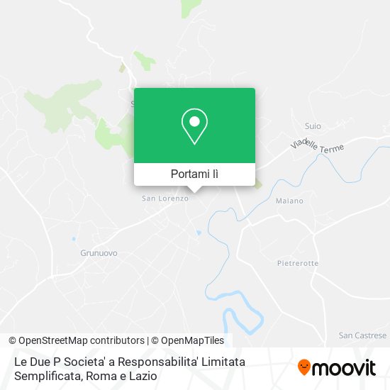 Mappa Le Due P Societa' a Responsabilita' Limitata Semplificata