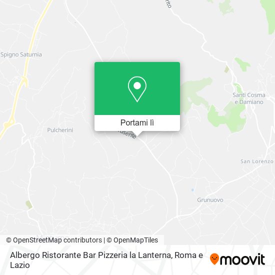 Mappa Albergo Ristorante Bar Pizzeria la Lanterna