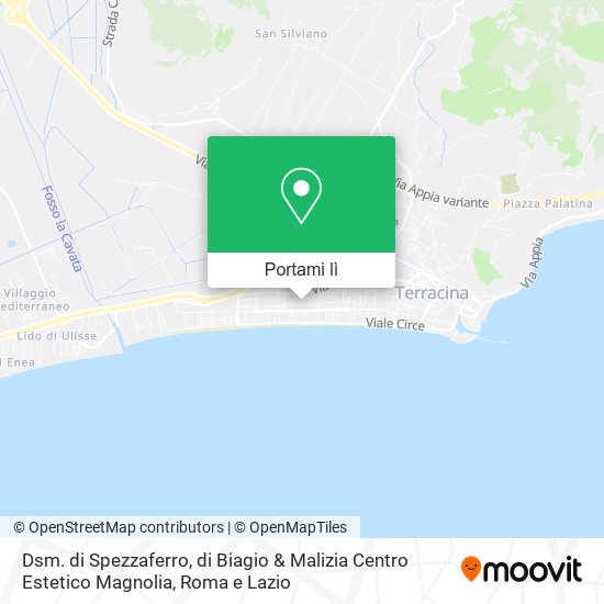Mappa Dsm. di Spezzaferro, di Biagio & Malizia Centro Estetico Magnolia