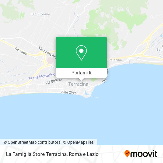 Mappa La Famiglia Store Terracina